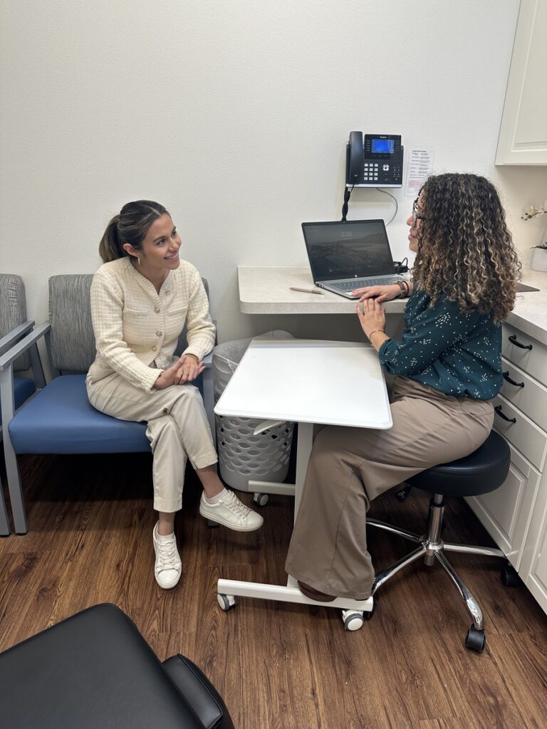 Doctor discusses treatment plan with patient