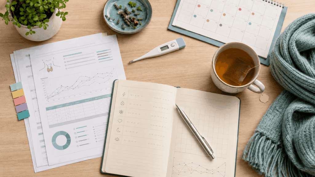tracking health data in journals and lab test results