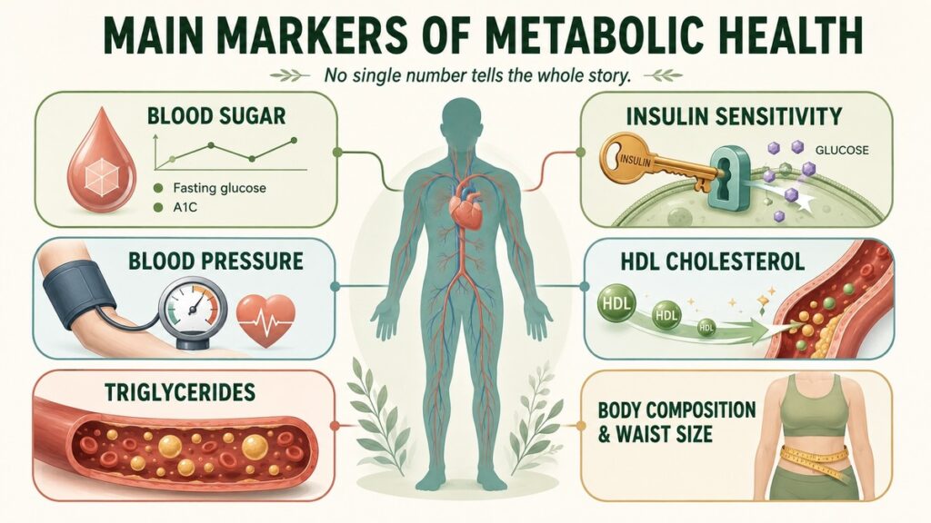 Metabolic markers including blood sugar, insulin, cholesterol and more