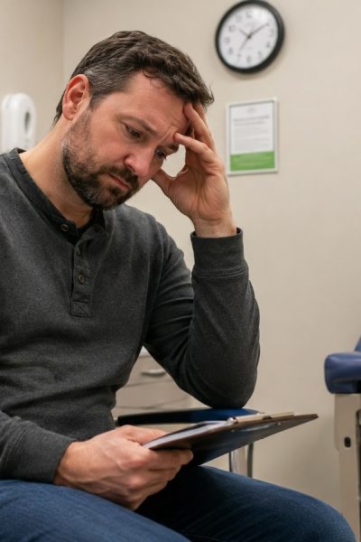 Frustrated patient