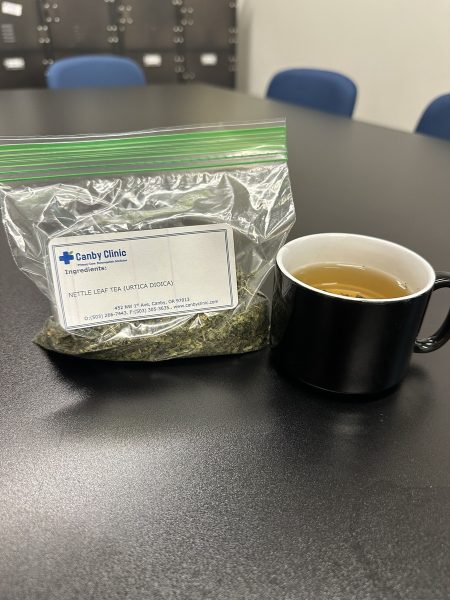 Prepping Nettle Tea